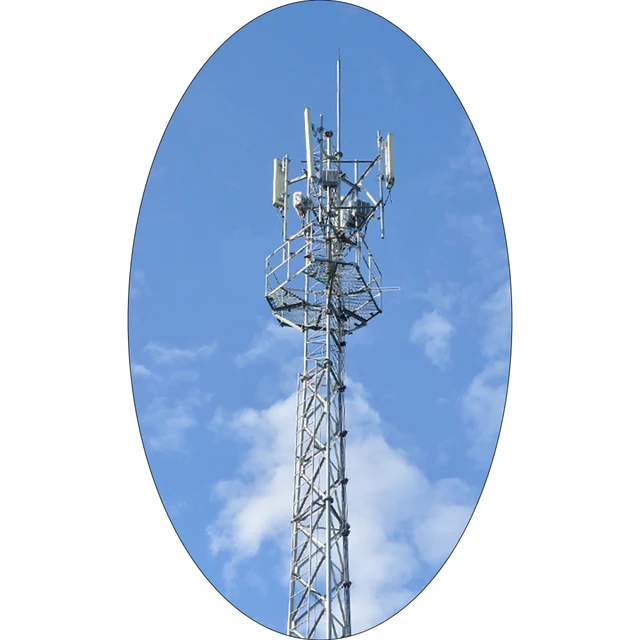 3 Legs Telecom Steel Antenna FM Broadcast Triangular Communication Radio TV signal Galvanized Tower