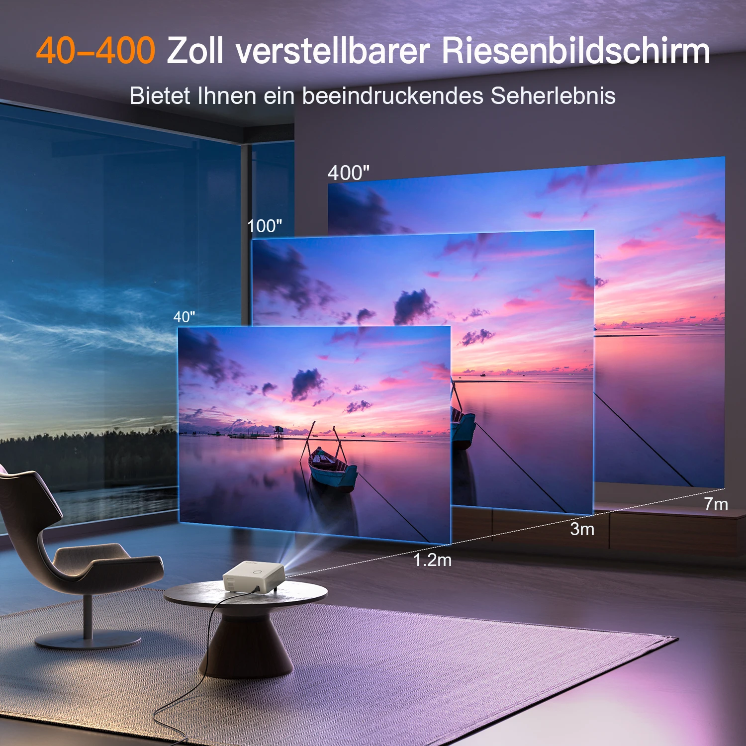 Xuanpad Android Projector - 4K Mini Projector for Education