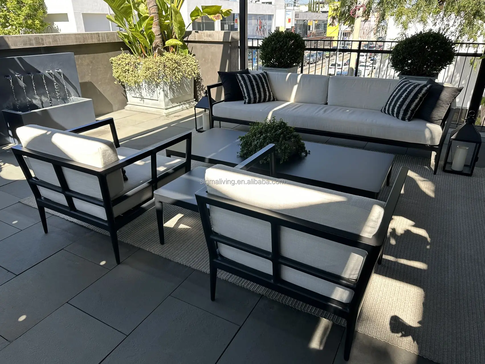 New arrival aluminum casting outdoor sofa set high-quality patio sofa set outdoor garden sofa