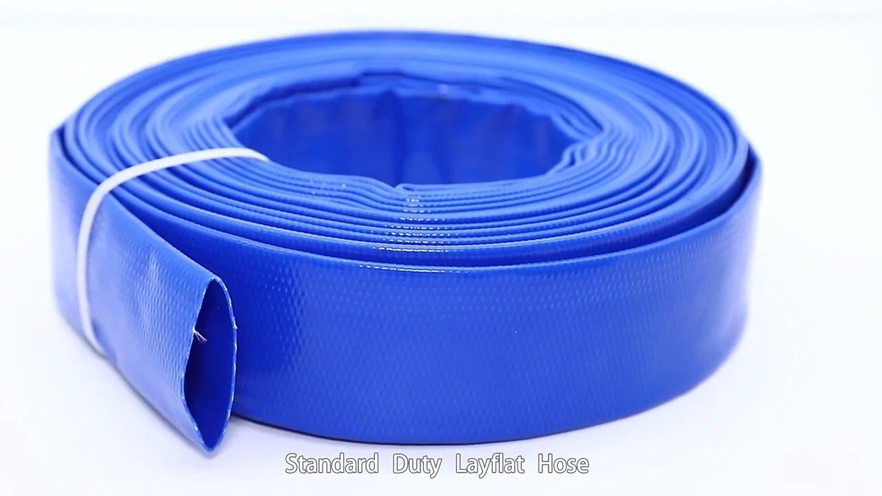 Flexible 2 Inch Pvc Layflat Hose Water Pump Discharge Hose For