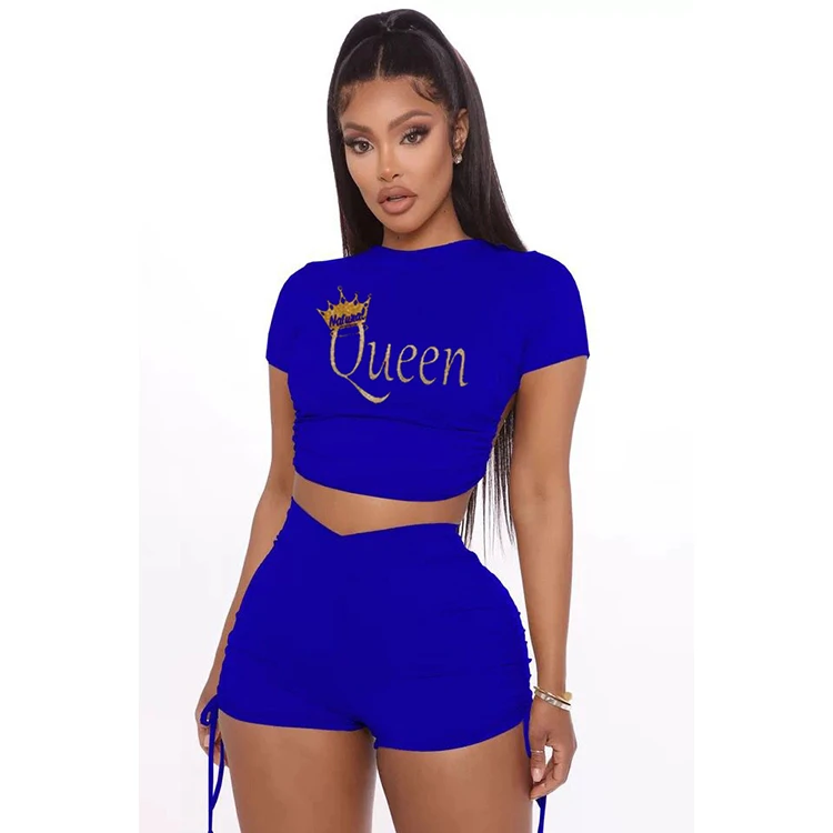 1041317 Hot Selling Women Clothes 2021 Summer Outfits Womens Two Piece Set