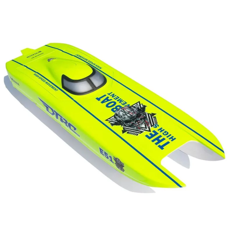 DTRC E51 Catamaran Kevlar/Carbon Fiber HULL 2.4G Electric RC Racing Boat Dual Motors Servos ESC Battery 100km/h DIY  Hobby Model