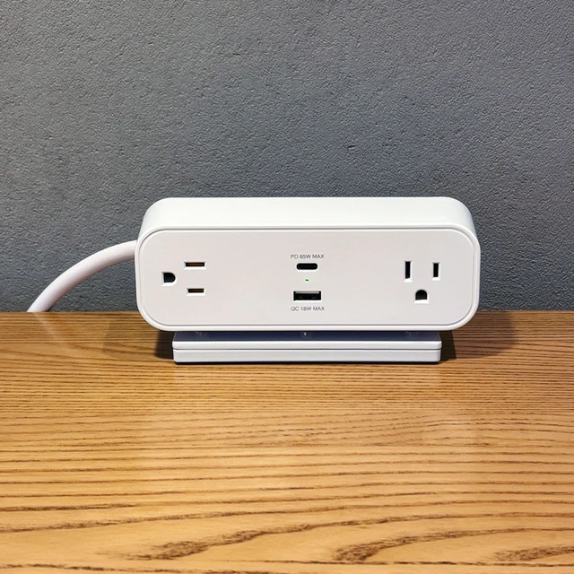 Mifaso 2 AC Outlet PD 65W Power Module with 1 USB-A+1 USB-C