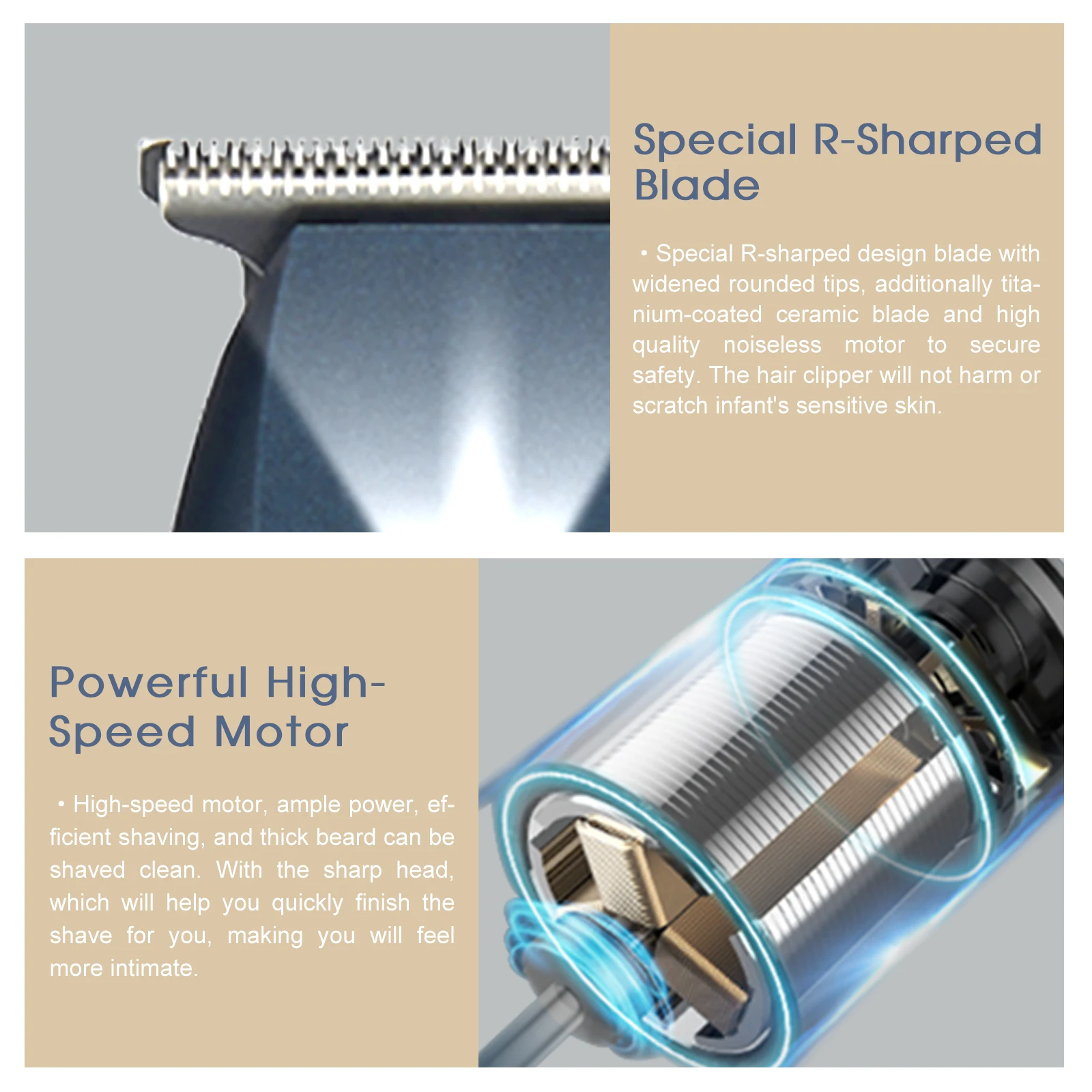 Hontec HT-107 профессиональная аккумуляторная машинка для стрижки волос все металлическое муфтовое крепление Т-лезвие парикмахер ножницы парикмахера