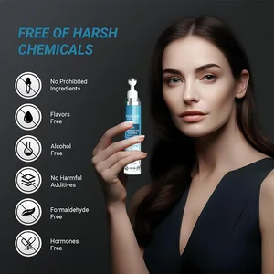 Korean 5% Caffeine Eye Serum Cooling Roller Ball Anti-Wrinkle Anti-Aging for Dark Circles Puffiness Eye Bags Reduction Fine