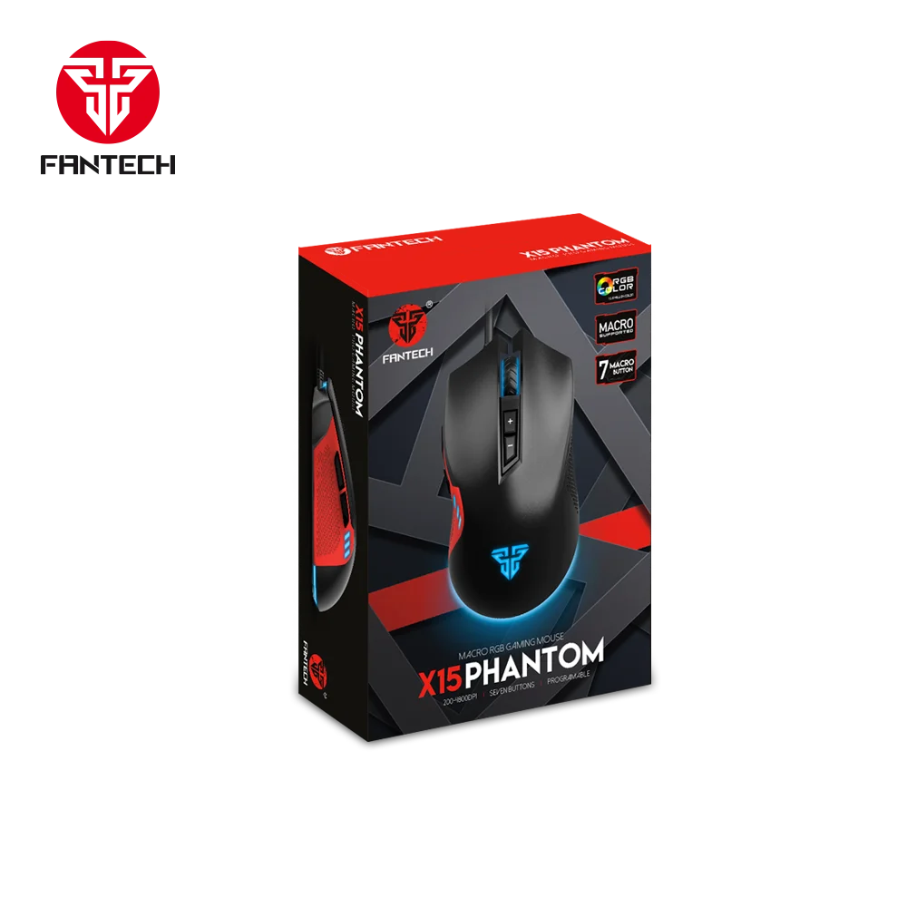 Fantech X15 7D Macro Programmable RGB Backlight Professional Gamer Mouse