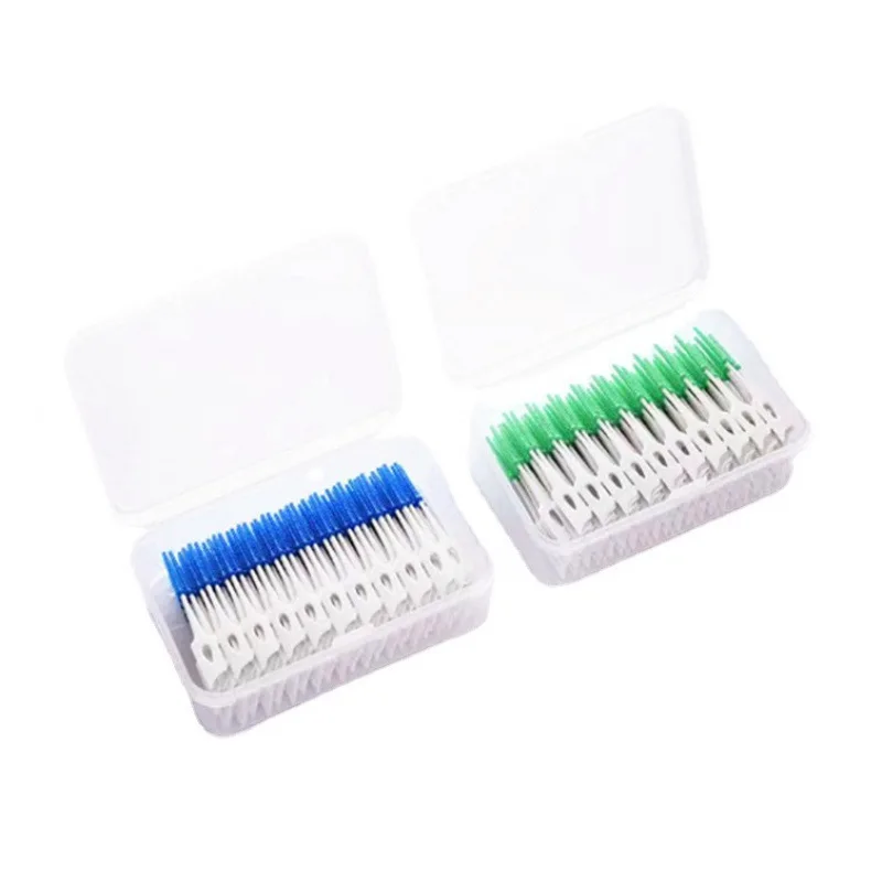 Soft glue interdental brush Orthodontic Dental Interdental Brush Elastic Massage Soft Toothpick Oral Care Cleaning Tools supplier