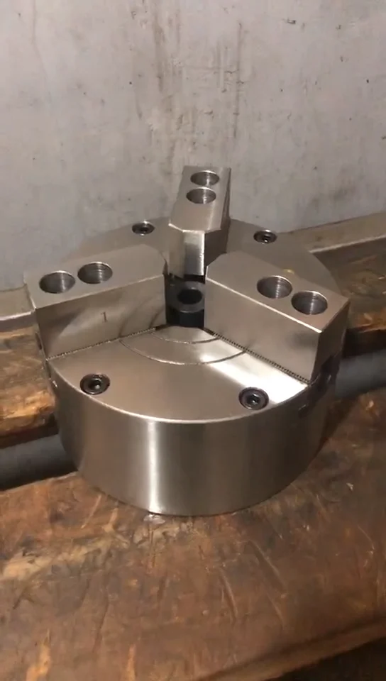 3 Jaw Pneumatic Clamp Air Lathe Chuck With Footswitch For Hollow