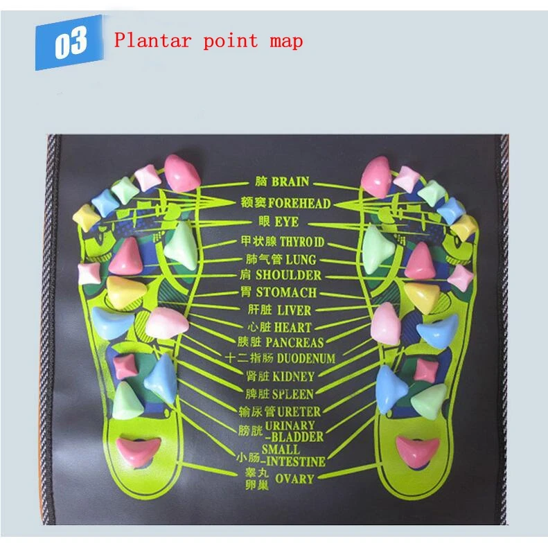 仿真鹅卵石足部按摩垫家用舒适足部按摩碎石路止痛垫足部保健保健