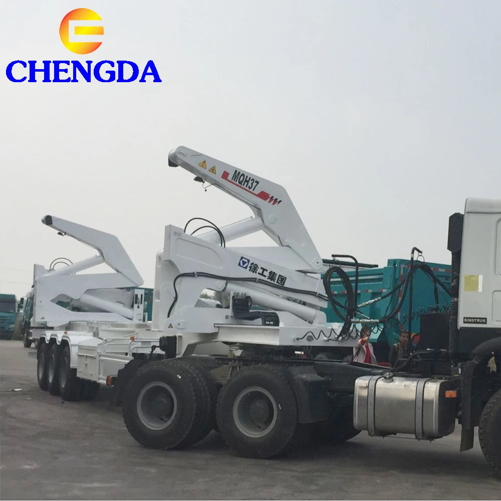 Factory Price 3 Axle Side Loader Self Loading Container Trailer