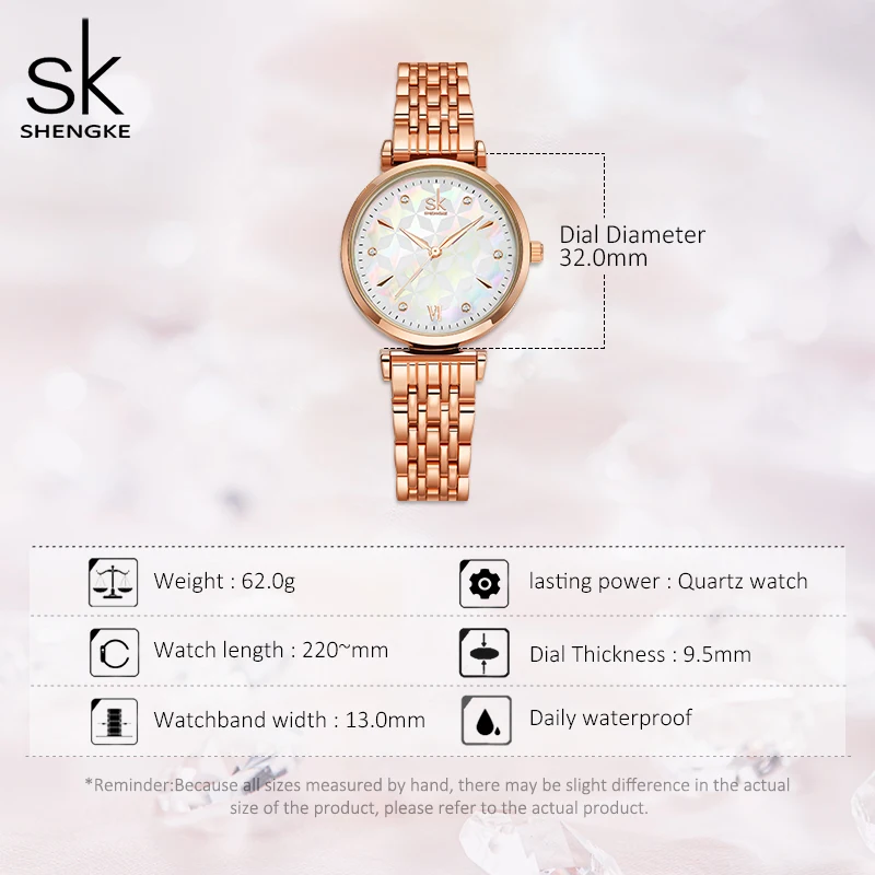 OEM Accept SK 0136 Temperament Women's Watch  Necklace Earrings Set Waterproof Simple  Lady Quartz Watch  Girls' Jewelry Relojes