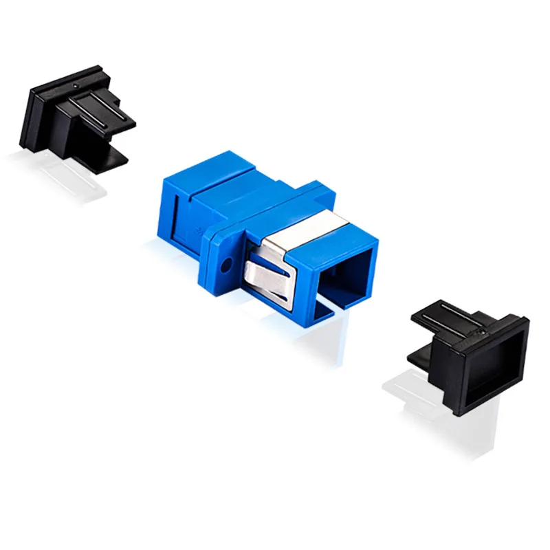 Single Mode Optical fiber Coupler Fiber  Flange adapter SC-SC Fiber Optic Adapter Simplex flange