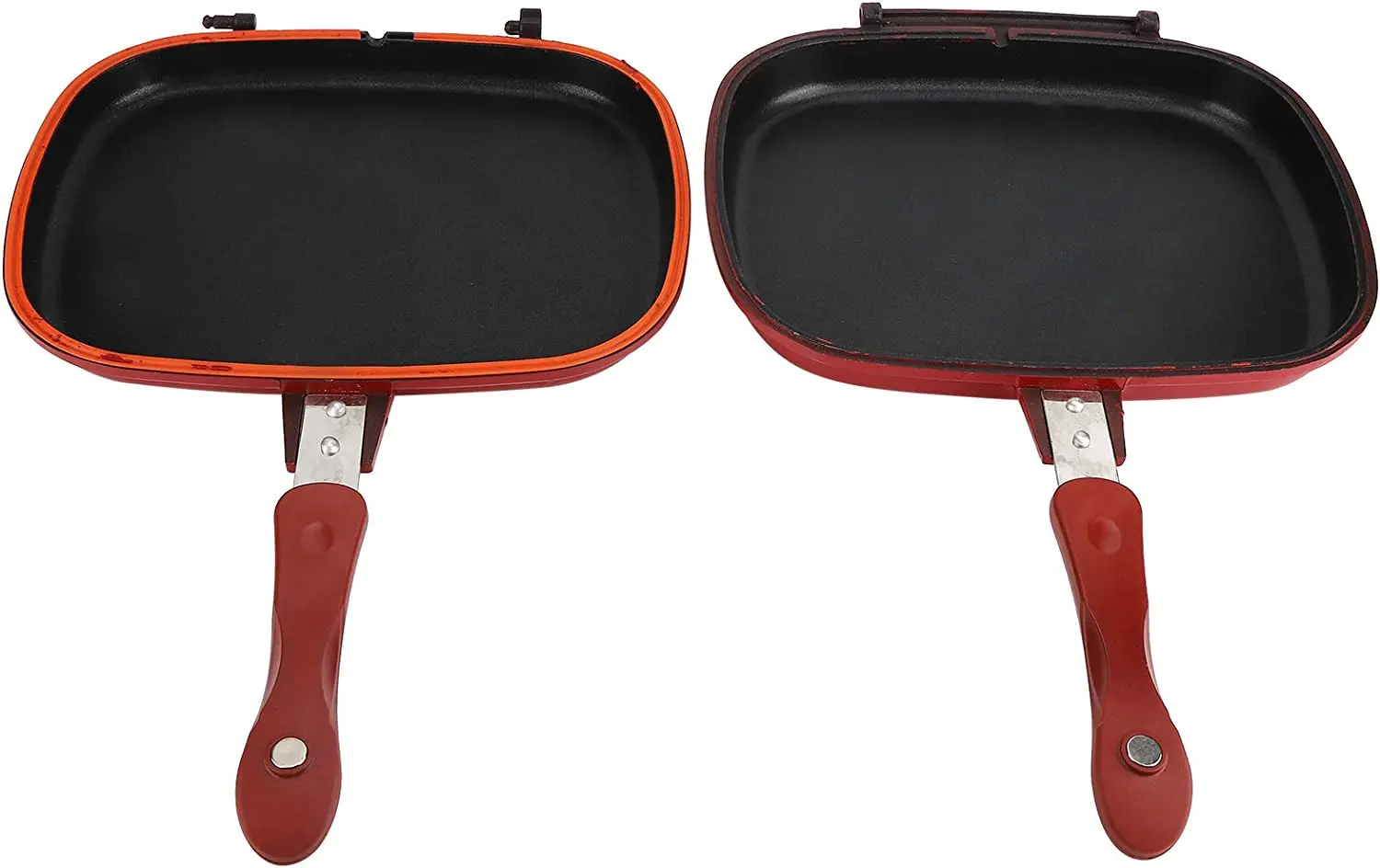 Square Doublesided Frying Pan,Kitchen Nonstick Baking Pancake Pan