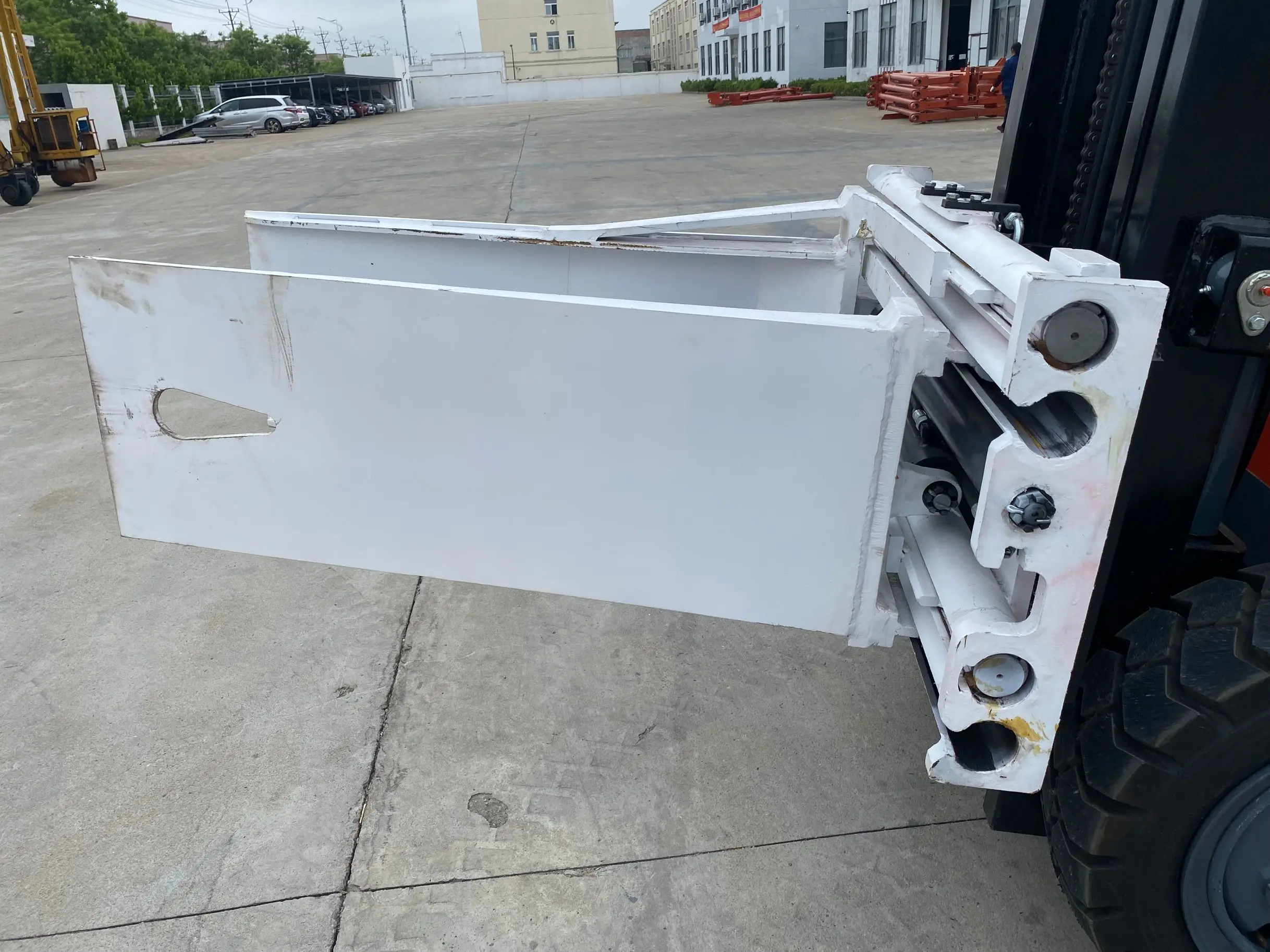 Duple Mast Lithium Battery Optional Small 3 Ton Electric Forklift With Bale Clamp