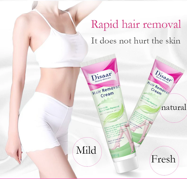 Disaar Natural Quick Legs Armpit Private Parts Body Green Hair Removal Cream for Men Women