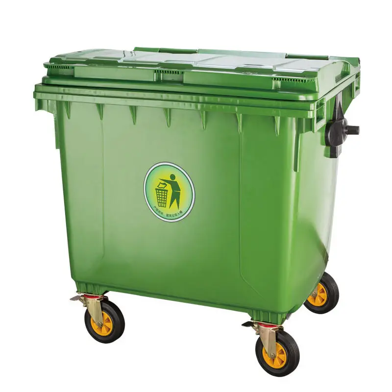 plastic trash can manufacture 240 litre trash can outdoor waste bin for recycling with lid and wheels