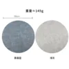 Blue-gray round placemats