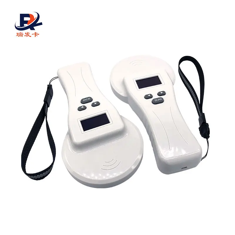Livestock Ear Tag RFID Reader 134.2KHz ISO11784/5 FDX-B Handheld Animal ...