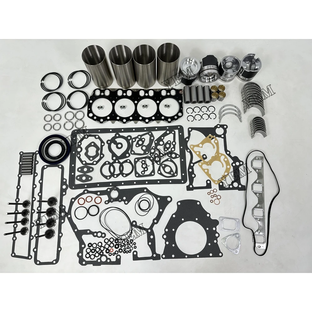 D04FD Overhaul Kit With Engine Valves Bearings Piston Rings Full Gasket Set Liner Kit for Mitsubishi