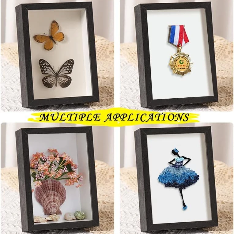 Custom Wood Black Shadow Box Picture Frame Wholesale Shadow Box Frames