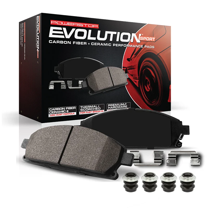 K7666  POWERSTOP Front Brake Kit Pad and Rotor Brake System Assembly for HONDA AR82192 Z23 D1378