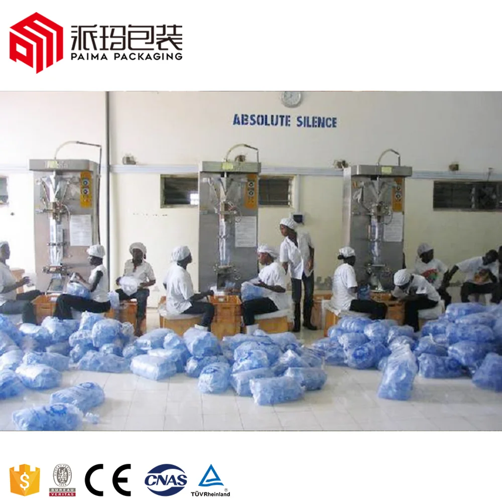 Plastic Bag 200ml 1500bph Sachet Pure Drinking Mineral Water Filling