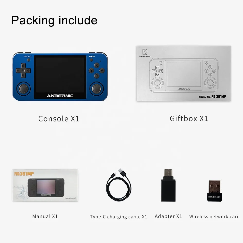 Anbernic RG351MP Retro Handheld Game Player - Linux Open