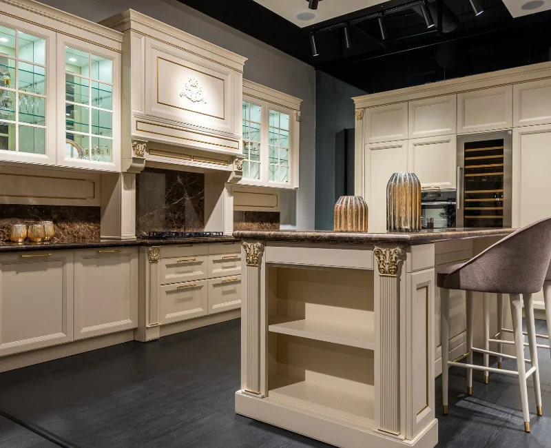 Custom Modular Kitchen Cabinets Soft Close Hinge Painted Door Panel ...