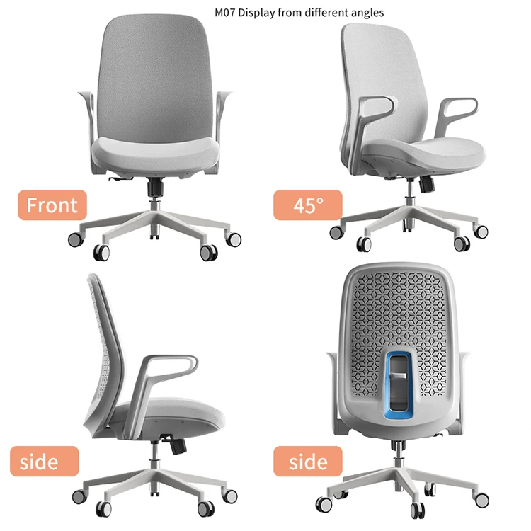 Luxury Office Furniture Silla De Oficina Swivel Revolving Ergonomic Computer Office Chair Desk Mid Back Mesh Chair For Office manufacture