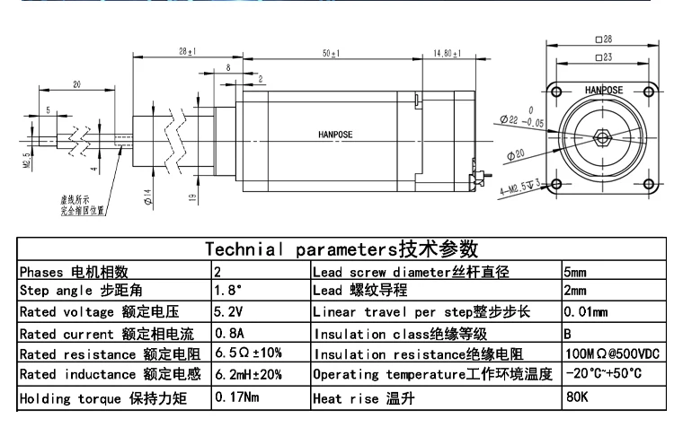 40 t812 20 48mm integrated fixed axis motor 225v 25a 18  nema17 closed loop motor-9