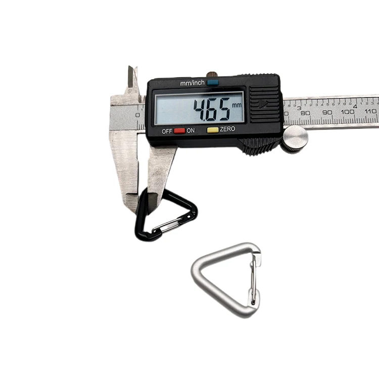 30MM Triangle Carabiner Mini Clip Custom Carabiners Aluminum Carabiner Clip Hook