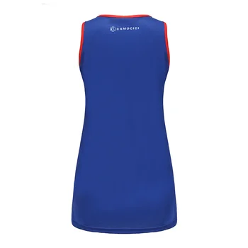 Most Popular Custom Blue White Red Splicing Polyester Girls Womens Workout Seamless Sports Tank Top