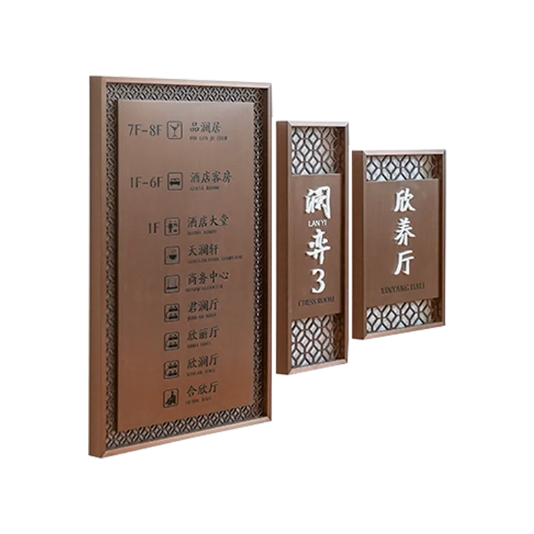 Золотая матовая вывеска из нержавеющей стали со светящимся вывеской табличка с номерами для кафе табличкой за пределами светового