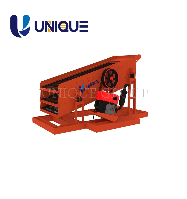 High Efficient Sand and Stone Separator Mobile Vibrating Sand Screen Machine Linear Vibrating Screen for Sale