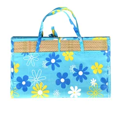 Пользовательский портативный соломенный пляжный коврик Летний