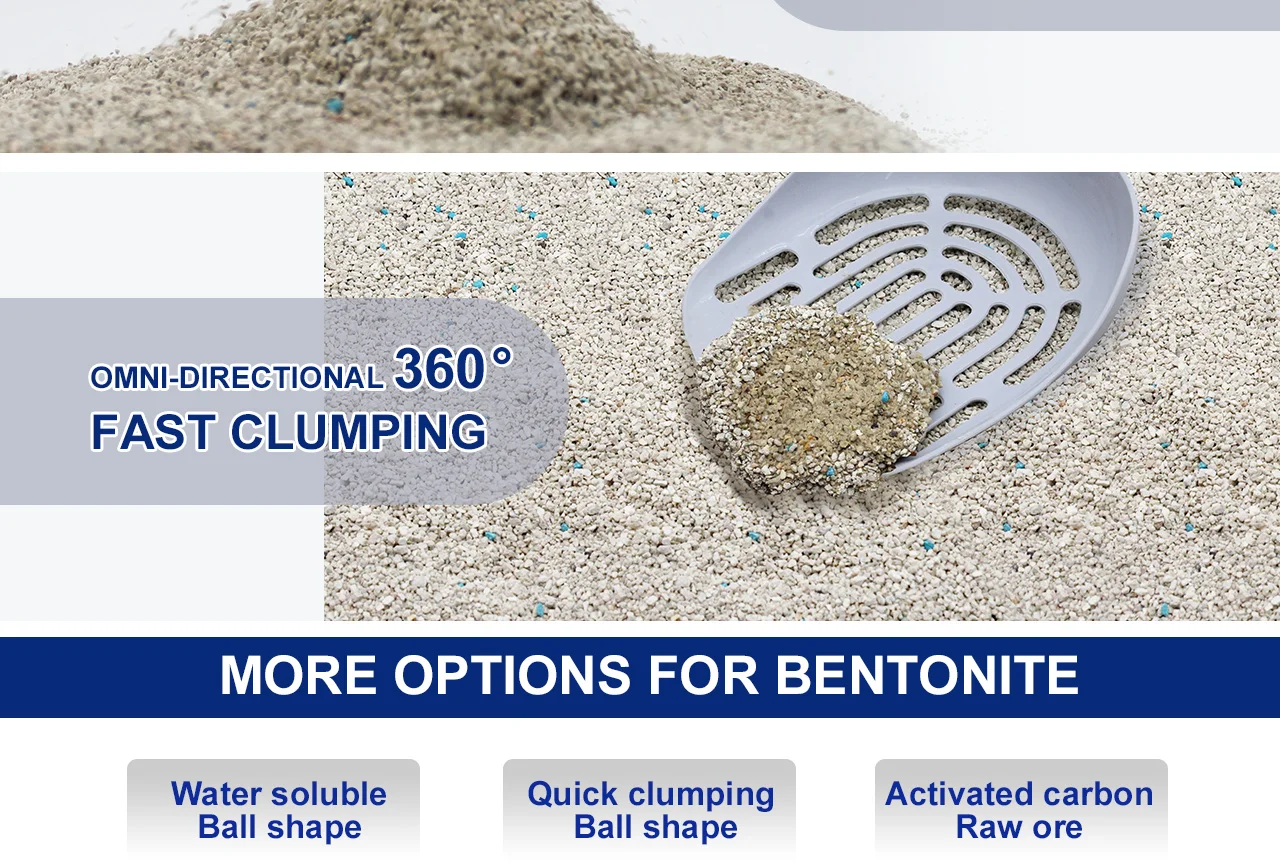 Cat Litter Bentonite Sodium Calcium Based Organic Cheap Price Sodium Bentonite For Cat Litter