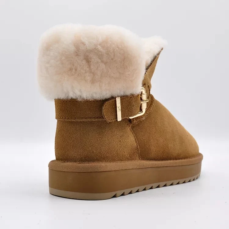 Высококачественная зимняя обувь, Нескользящие зимние сапоги из искусственного меха, сексуальные пушистые женские зимние сапоги