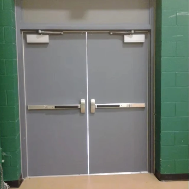3H UL Manufacturer Customized Hollow Metal Door Fireproof Commercial Doors Steel Fire Door for Apartment Building