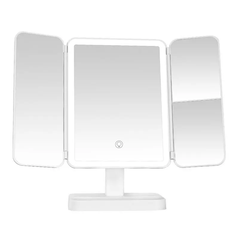 Wholesale Led Shell Smart Led Makeup Mirror With Lamp Stand Type