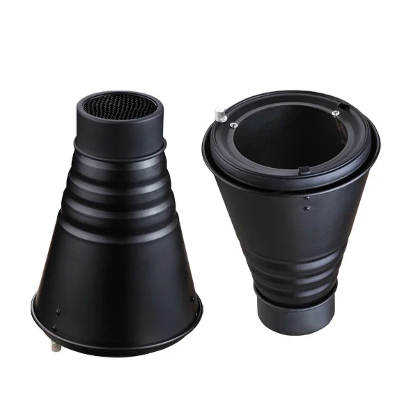 Large Snoot Photography Studio Photo Conical Snoot Light Control Snoot  Honeycomb Bowens Mount for Studio Flash Strobe