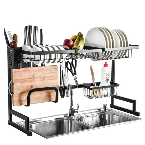 OEM 551-38 над раковиной 2 уровня из нержавеющей стали кухонные сушилки для посуды стойка держатели для хранения