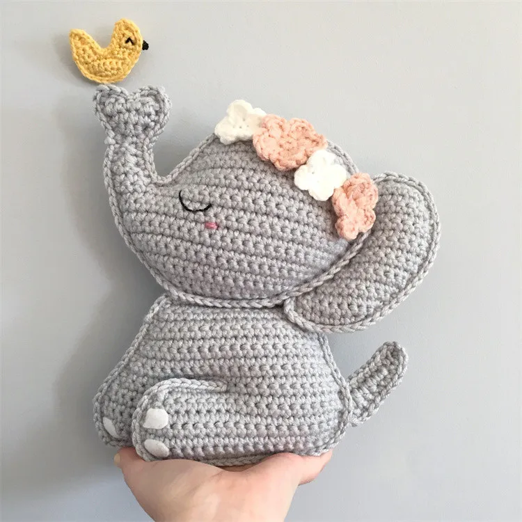 Elefante amgurumi para bebé, elefante de ganchillo más dulce
