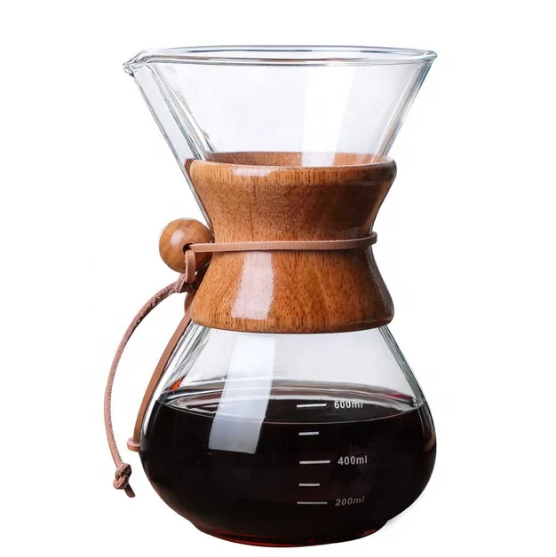 Heat Resistant Classic Double Wall Food Grade Borosilicate Glass Coffee Pot  with Stainless Steel Drip Filter - China Glass Coffee Pot and Coffee Pot  Glass price