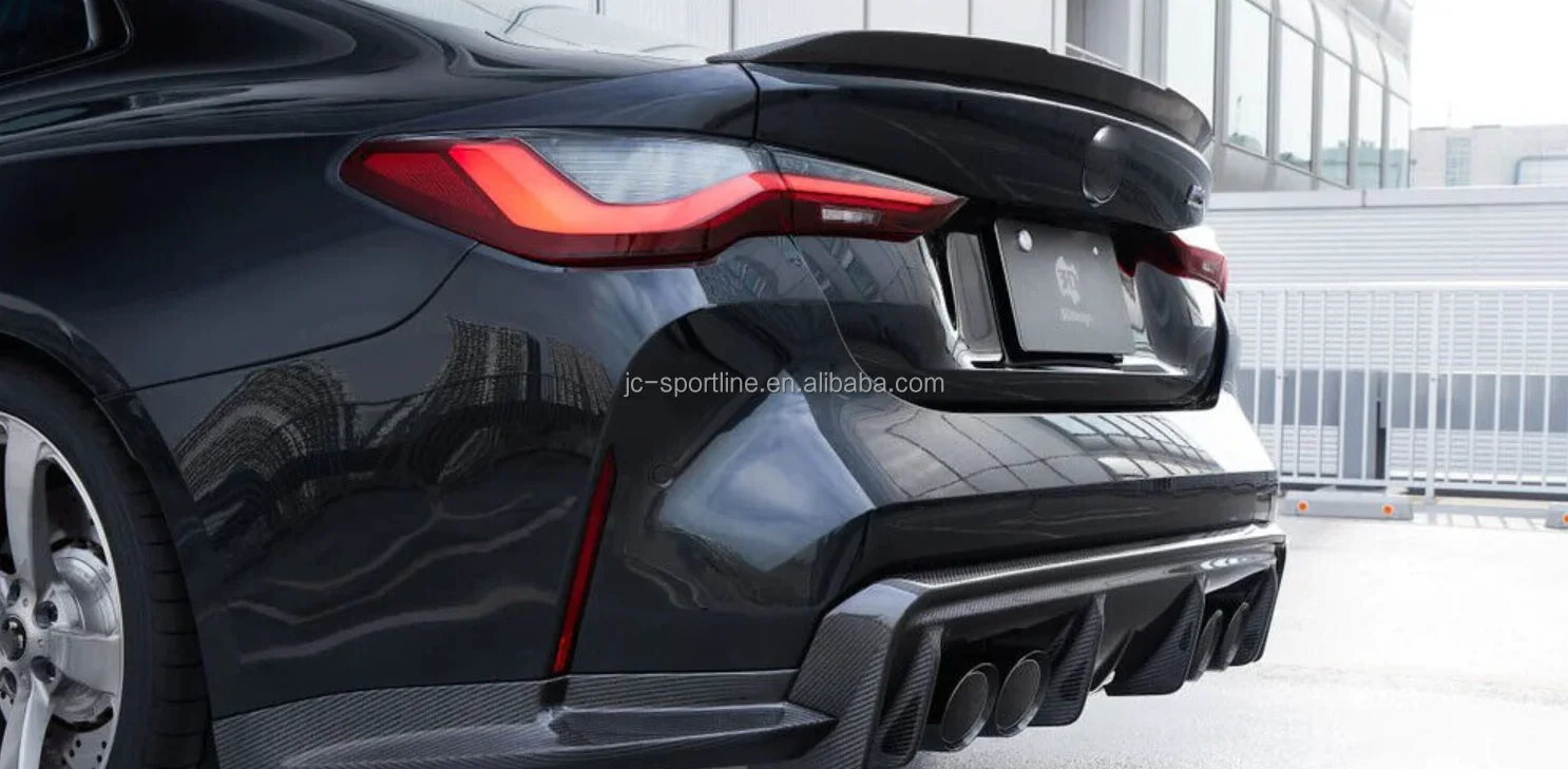 Carbon Fiber Rear Bumper Diffuser Lip Spoiler Splitter for BMW G82 G83 ...