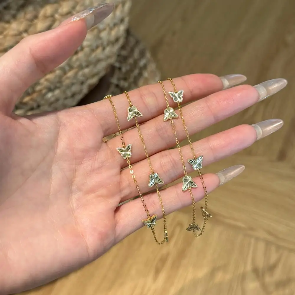 KAKODIY beautiful dancing butterfly dream necklace women's 925 sterling silver gold-plated jewelry detail 6