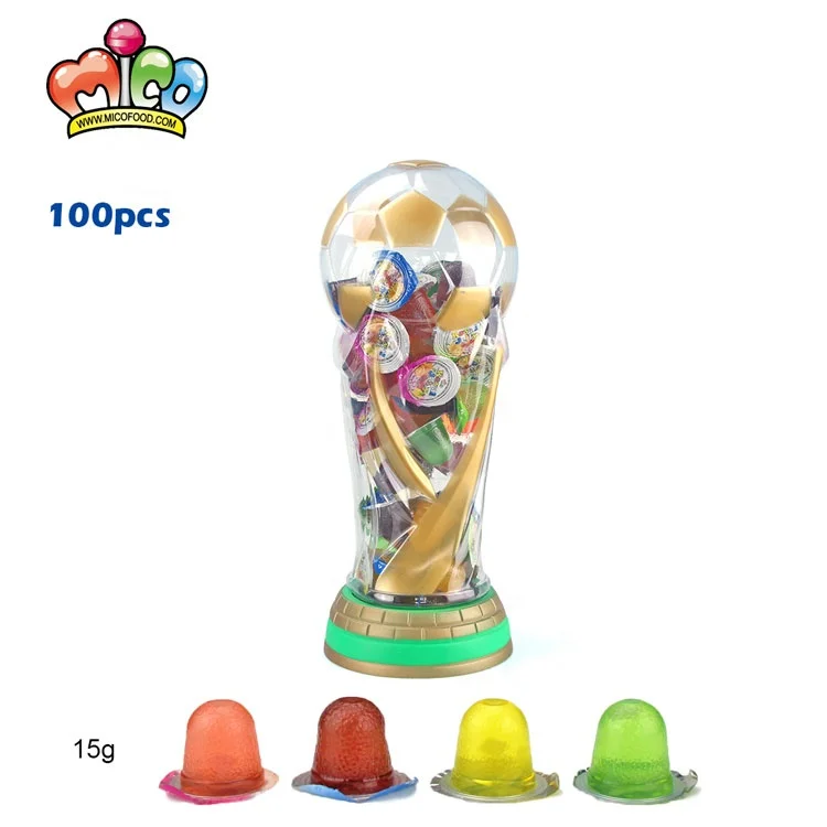 22サッカーワールドカップジャーのフルーツゼリーキャンディーの盛り合わせ Buy トロフィーゼリーキャンディー ゼリーサッカーカップジャー ゼリー瓶 Product On Alibaba Com