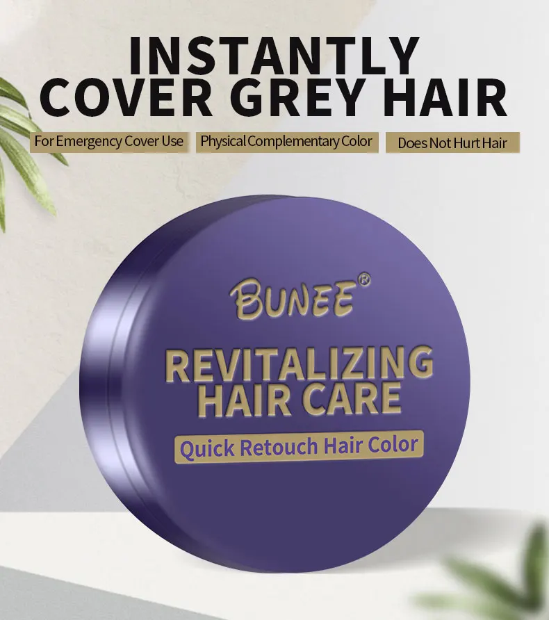 Bunee Root Touch Up Gray Hair Concealer Root Cover Up For Blending White  Hair - Buy Root Cover Up,Hair Loss Concealer,Grey Hair Cover Product on  