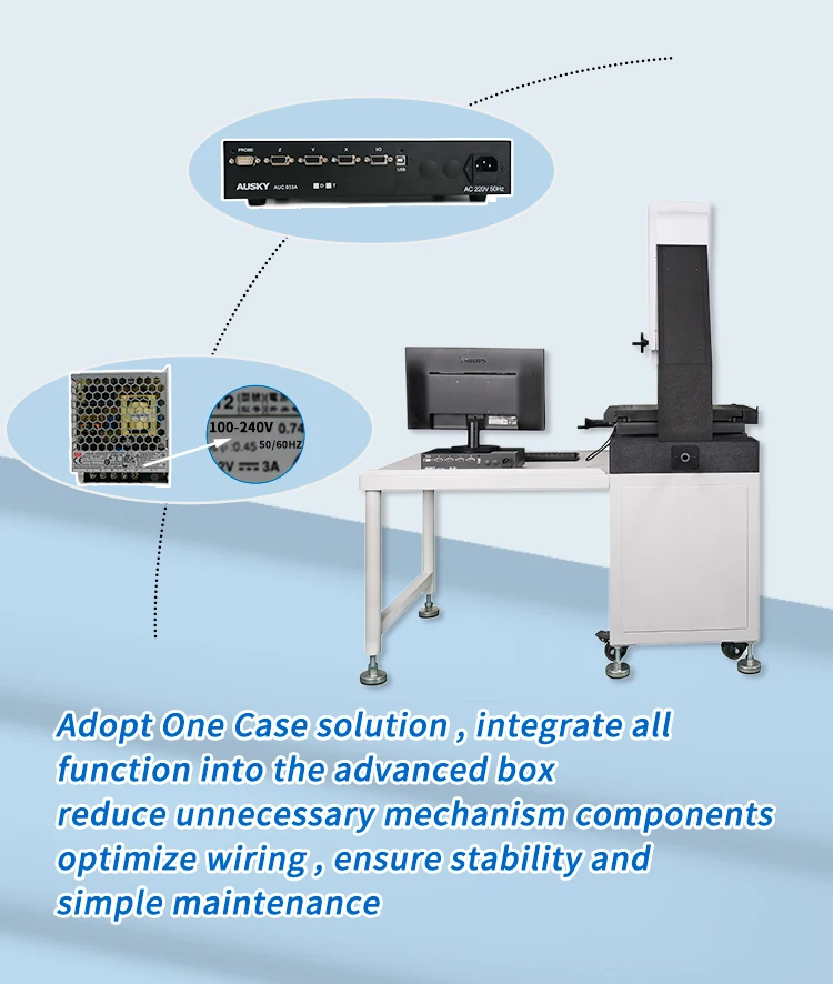 High Accuracy Optical Profile Projector Video Measuring System 2D Geometric 3D Coordinate Measurement Optics Instruments