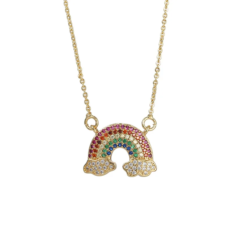 rainbow pendant chain