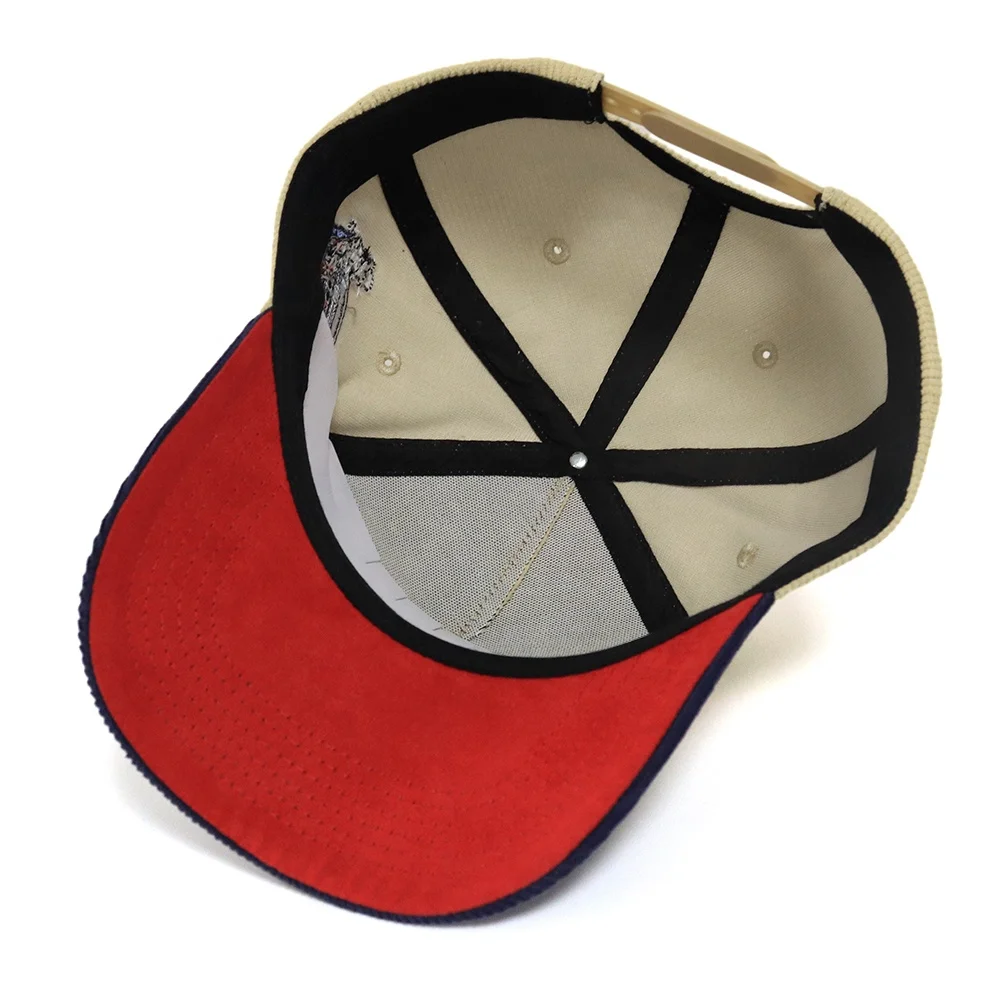 Custom Design High Quality Baseball Caps Hats Men Corduroy Fabric